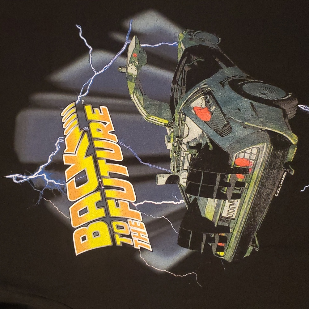 American Classics Back To The Future Blk Graphic T-Shirt, Size Small, NWT - Picture 6 of 7